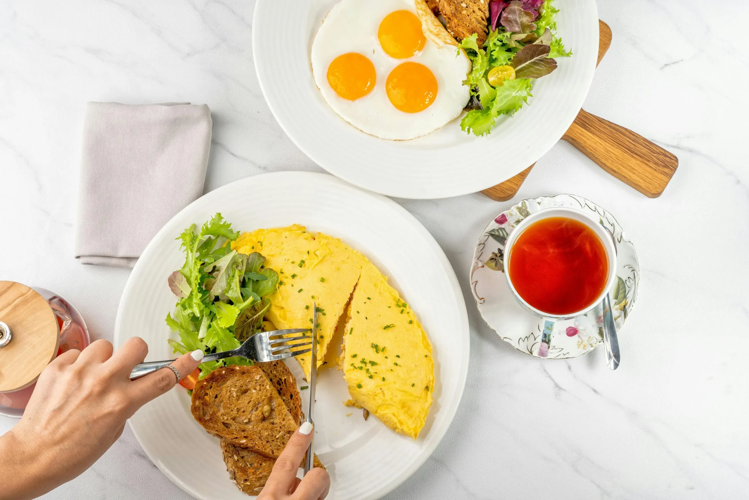 Soft Scrambled Eggs with Butter for Morning Meal